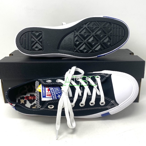 Converse Ctas Canvas Low Black Rush Blue Men’s - Picture 4 of 10